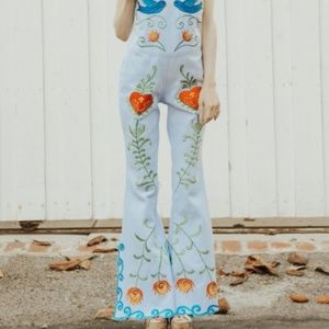 FILLYBOO 'STRANGE MAGIC' PINAFORE OVERALLS Blue XS